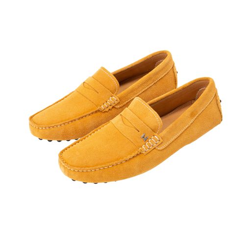 Mocasín miraflores amarillo gamuza MH Mocs