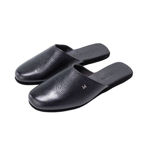 Pantufla montero negro mh mocs