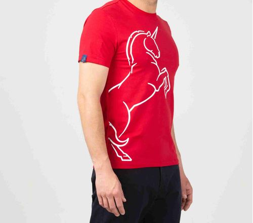 Camiseta unicornio rojo cayena Tierra Arriba