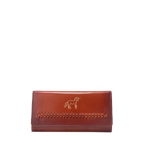 Billetera fiorella sencilla caoba Fundación