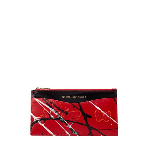 Billetera pouch bruna expresión Mariposas