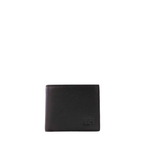 Billetera extraplana con tarjetero extraible onix Nogal