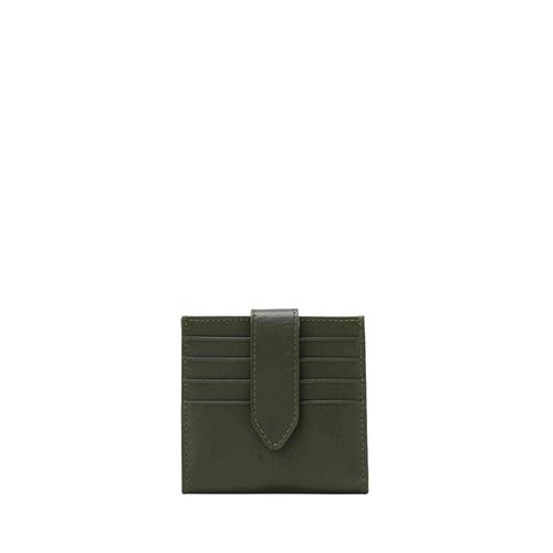 Tarjetero broche 18 tarjetas malaquita Esencial