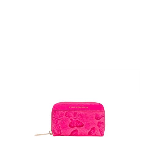 Monedero llavero zip mps fucsia Mariposas