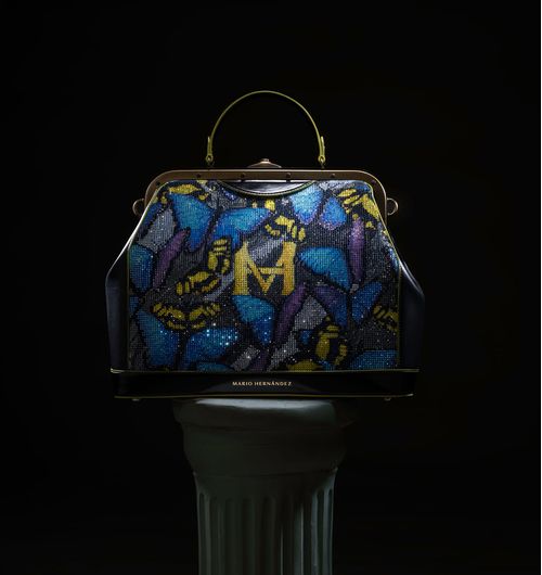 Satchel barbara mariposas en monograma Crisalida